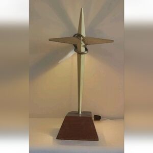 Gold Resin Standing Decorative Ornate Cross, Vintage Antique